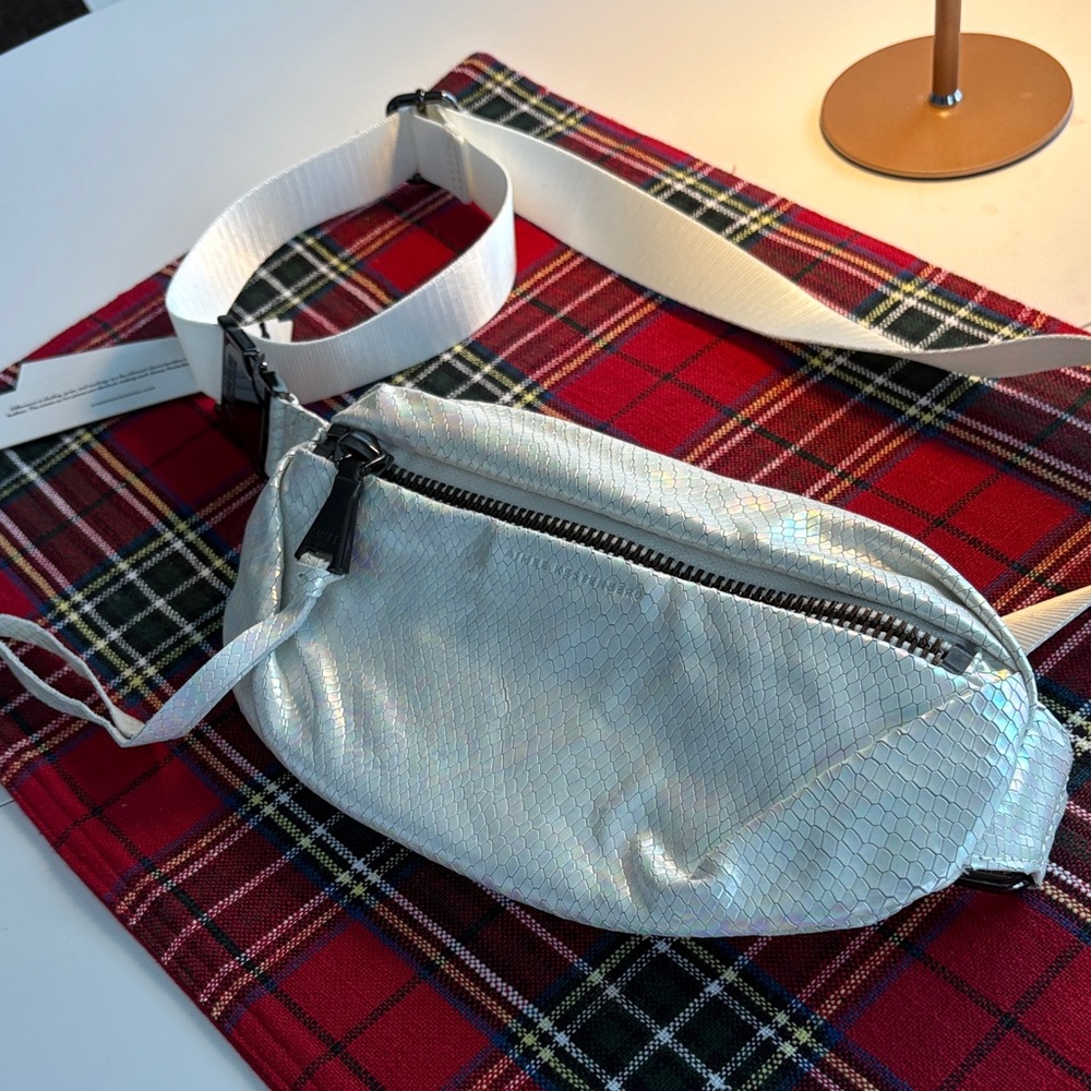 NWT Aimee Kestenberg Milan Bum Bag, Hologram Snake Leather, Bronze Trim, NEW!